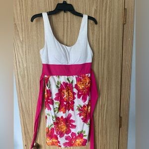 White and pink sundress